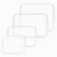 Aucuu Kulturtasche Transparent 2 Stück Kosmetiktasche Pvc Re 1 st