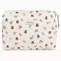 Aucuu Reise Kosmetiktasche Baumwolle Blumenmuster Groß Kapaz 1 st