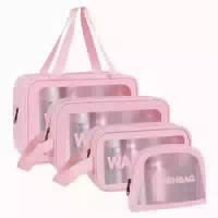 Aucuu Transparente Kosmetiktasche Organizer Reißverschluss m 1 st