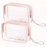 Aucuu Transparente Kulturtasche 2 Stück Wasserdichte Pvc Rei 1 st
