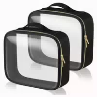 Aucuu Transparente Kulturtasche Kosmetiktasche Pvc Reise Tsa 1 st