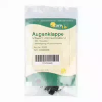 Augenklappe mit Gummiband Schwarz 34000 1 st