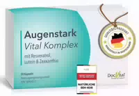 Only Nature Augenvitamine Effektiv mit Lutein, Zeaxanthin, Beta Carotin, Vitamin B2, A und Zink