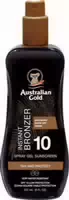 Australian Gold Sunscreen Spf 10 Bronzer Spray Gel 237 ml