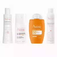 Avène Set: Sanfte Reinigung, Pflege & Hoher Sonnenschutz