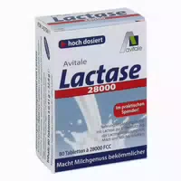Avitale Lactase 28 000 Fcc Tabletten Im Spender Macht Milchprodukte Bekömmlicher