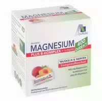 Magnesium 400 B Komplex Direkt Pfirsich Maracuja Granulat Sticks