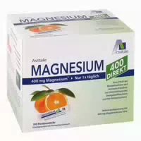 Avitale Magnesium 400mg Direkt Sticks mit Orangengeschmack für Muskeln&knochen