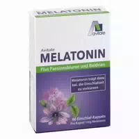 Melatonin Passionsblume Baldrian Kapseln 60 St