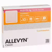 Allevyn Ag Gentle Border 10x10 cm Wundve 10 st