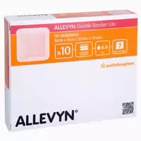 Allevyn Gentle Border Lite 8x8 cm Schaum 10 st
