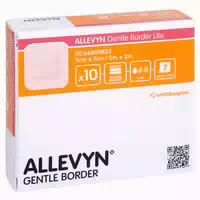 Allevyn Gentle Border Lite 8x8 Cm Schaum 10 St