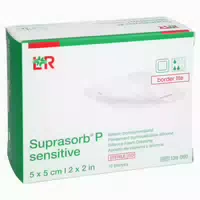 Suprasorb P Sensitive Pu Schaumv Bor Lite 5x5cm 10 St