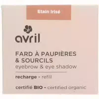 April Nachfüllpackung für Lidschatten & Augenbrauen – Schimmerndes Zinn