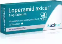 Loperamid Axicur 2 mg bei Akutem Durchfall 10 st Tabletten