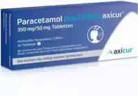 Paracetamol Plus Coffein Axicur bei Kopfschmerzen, Zahnschmerzen, Regelschmerzen 20 st Tabletten