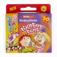 Kinderpflaster Kunterbunt 50 st Pflaster