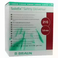 B Braun Solofix Safety Sicherheits Blutlanzetten 200 Stück Universal Rot 200 st