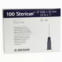 B Braun Sterican Standardkanülen 100 Stück Gr 16, G 23 X 1 Ø 0,60 X 25 Mm, Blau 100 St