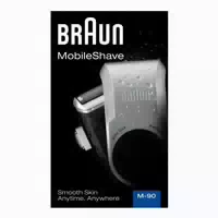 Braun Elektrischer Herrenrasierer Mobileshave M90