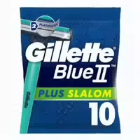Gillette Multipack 3x Blue Ii Plus Slalom Einwegrasierer 10er