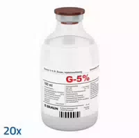 Glucose 5% B Braun Injektionslösung 20x100 Ml Injektionslösung