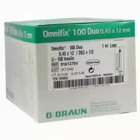 Omnifix Duo 100 Insulinspritzen 1 ml 100x1 ml