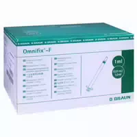 Omnifix F Tuberkulinspritzen 1 ml ohne Kanülen 100 Stück 100x1 ml