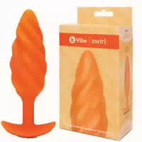 B Vibe Swirl Texture Plug Orange