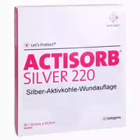 Actisorb 220 Silver 10,5x10,5 Cm Steril 10 St
