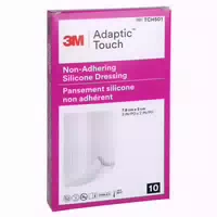 Adaptic Touch 5x7,6 Cm Nichthaft Sil Wun 10 St