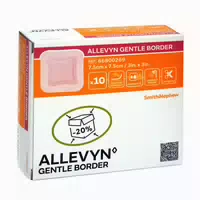 Allevyn Gentle Border 7,5x7,5 cm Schaumv 10 st