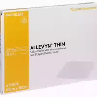 Allevyn Thin 10x10 cm Dünne Wundauflage 5 st Verband
