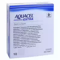 Aquacel Extra 5x5 Cm Verband 10 St Kompressen