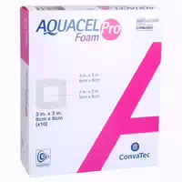 Aquacel Foam Pro 8x8 Cm Hydrofiber Schau 10 St