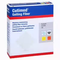 Cutimed Gelling Fiber Kom 5x5 Cm Hydrofa 10 St