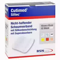 Cutimed Siltec Schaumverb 10x10 Cm Nicht 12 St
