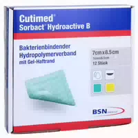 Cutimed Sorbact Hydroactive B Gel V 7x8, 10 st