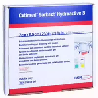 Cutimed Sorbact Hydroactive B Gel V 7x8, 10 St
