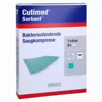Cutimed Sorbact Saugkompressen 7x9 Cm 6 St