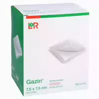 Gazin Mullkomp 7,5x7,5 Cm Steril 8fach 50x2 St