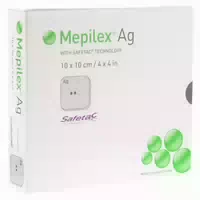 Mepilex Ag Schaumverband 10x10 Cm Steril 10 St