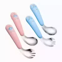 Baby Besteck Set 4 Stück Edelstahl Löffel Gabel 1 st