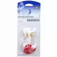 Baby Frank Beruhigungssauger 0 6 Monate Kirschform Weiß Rot