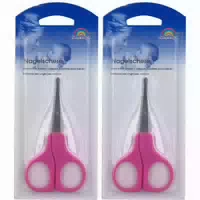 Frank Babyschere Gebogen Rosa 9 cm