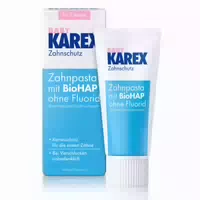 Baby Karex Zahnpasta Karies Schutz mit Biohap als Einstieg in die Tägliche Zahnpflege Routine