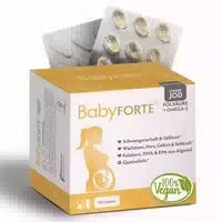 Babyforte Folsäure Omega 3 ohne Jod | Schwangerschaftsvitamine & Stillzeit Vitamine
