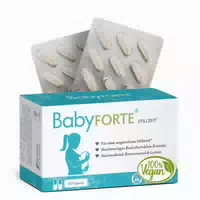 Babyforte Stillzeit Vitamine | Vegan | Bockshornklee, Lutein & Eisen | ohne Fenchel