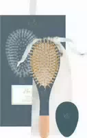 Bachca Hair Kit Dark Blue Brush Boar And Nylon Wooden Mirror