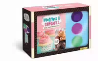 Back Set Muffins & Cupcakes Klein, Fein und Unwiederstehlich Geschenkbox mit Rezept Buch und 6 S